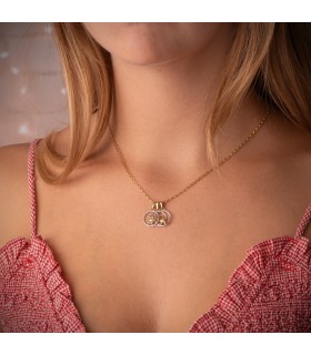 Collana catena sottile a maglia Cheval 1,7 mm e 40 cm in oro giallo 750‰  - Catenina da Battesimo e donna.