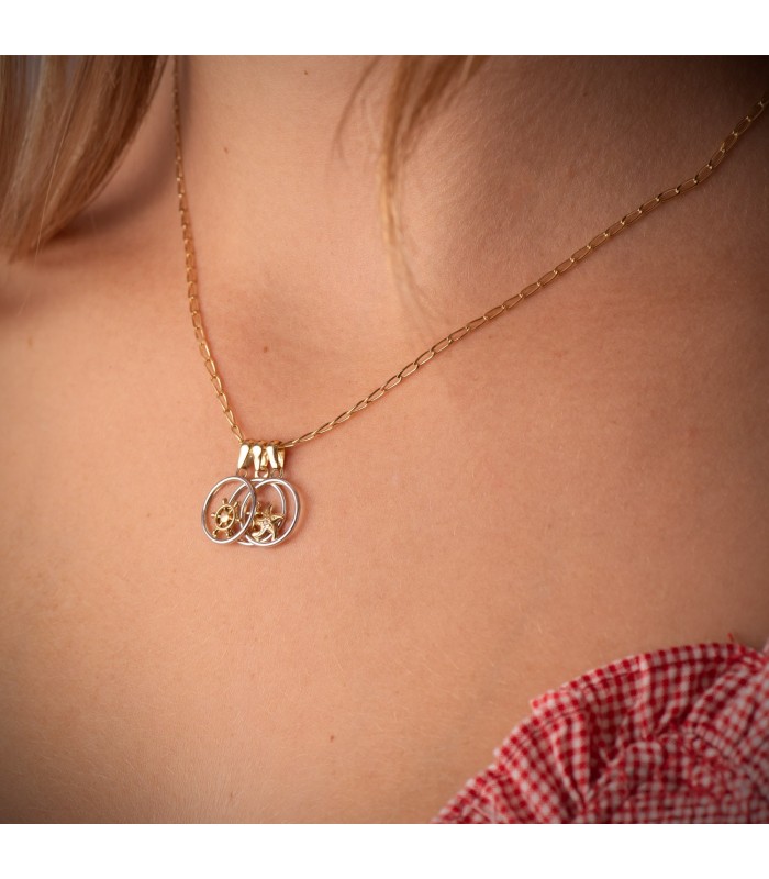 Cadena de oro para mujer con eslabones Bilbao 1.7 mm 18 Ktes 40cm - Cadenitas finas en joyería online.