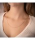 Cadena Barbada 1.2 mm 18 Ktes 50 cm - Cadenas de oro para hombre y mujer, modelo unisex.