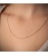 Cadena Barbada 1.2 mm 18 Ktes 50 cm - Cadenas de oro para hombre y mujer, modelo unisex.