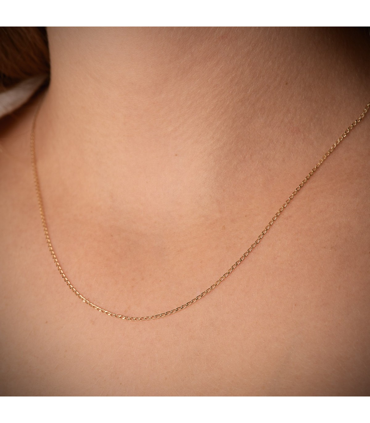 Cadena bilbao para mujer de oro amarillo 18 ktes