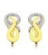 Orecchini fascia con zirconi, per donna in oro bicolore Kaia 18 Kt