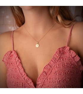 Cadena Forzada 1 mm 18 K 40cm - cadenas finitas - cadenas para bebé - cadenilla oro