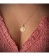 Chaîne pour femme maille forçat, finement diamantée - 1 mm 50 cm - Chaînes en or en ligne.