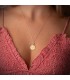 Collana catena da donna a maglia forzatina, lavorata, martellata, brillantata - 1 mm 50 cm Oro 18kt