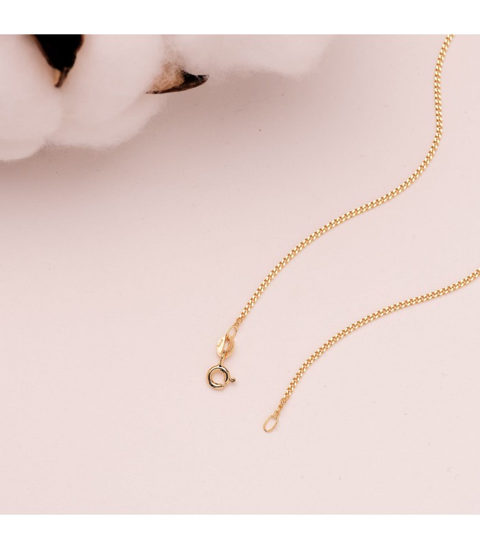 Collana maglia grumetta 1,2 mm 18 Kt 50 cm - Catene in oro per uomo e donna, modello unisex.