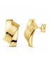Orecchini donna fantasia in oro giallo 750 - Orecchini a bottone classico con Greca, modello Atene