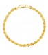 Bracciale oro 18 carati corda 20 cm
