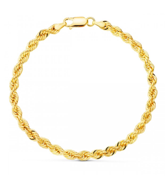 Pulsera Cordón Salomónico Oro 18K 20 cm | pulsera cadena |ALDA JOYEROS, joyería online