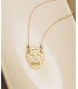 Colgante con cadena símbolo catrina. Calavera gargantillas de moda.