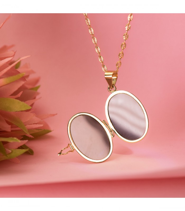 Medaillon Anhänger 18K Gold 8069