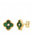 Ohrringe 750 Gold 21435 Kleeblatt