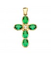 Kreuz Anhänger Gold 18K 1743
