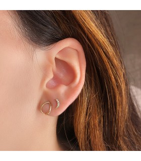 Orecchini Almond oro giallo 18kt