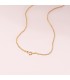 Cadena de oro para mujer tipo Barbada - 1 mm  45 cm - Joyas online 18 kilates.