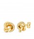Pendientes nudo greca Oro 18 K 9,5 mm. Regalo señora joyería online, joyas mujer.