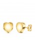 Herz Ohrstecker poliert | Damen Ohrringe 750 Gold Herzmotiv 8 mm Valentinstag