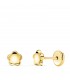 Pendientes de flores Oro 18 K 5 mm. Pendientes para bebé, recién nacida. Estilo clásico atemporal.