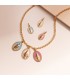 Wundertätige-Medaillen und Anhänger mit farbigem Emaille - 18k Karat Gelbgold