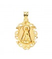 Jungfrau der Hilflosen Medaille 18K Gelbgold P3091-331