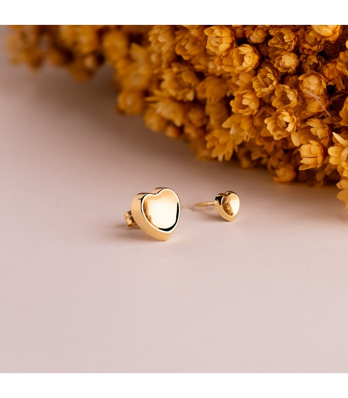 Piercing e orecchino in oro con motivo a cuore, gioielli da donna, modello N6979-5AP