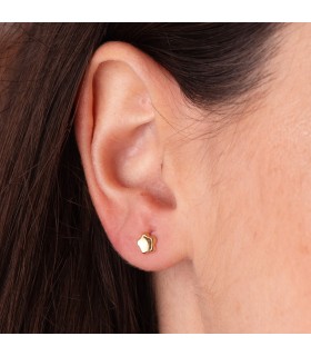 Orecchini in Oro 750 5 mm con forma di fiore, per bambina o donna.