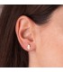 Hamsa Ohrstecker | Fatima-Hand Ohrringe aus 750 Gold, 7 mm, Artkl. N6850-3AP