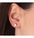 Pendientes Estrella Lisos Oro 18 K 6,5 mm. Pendientes atemporales y clásicos de niña para llevar a diario.