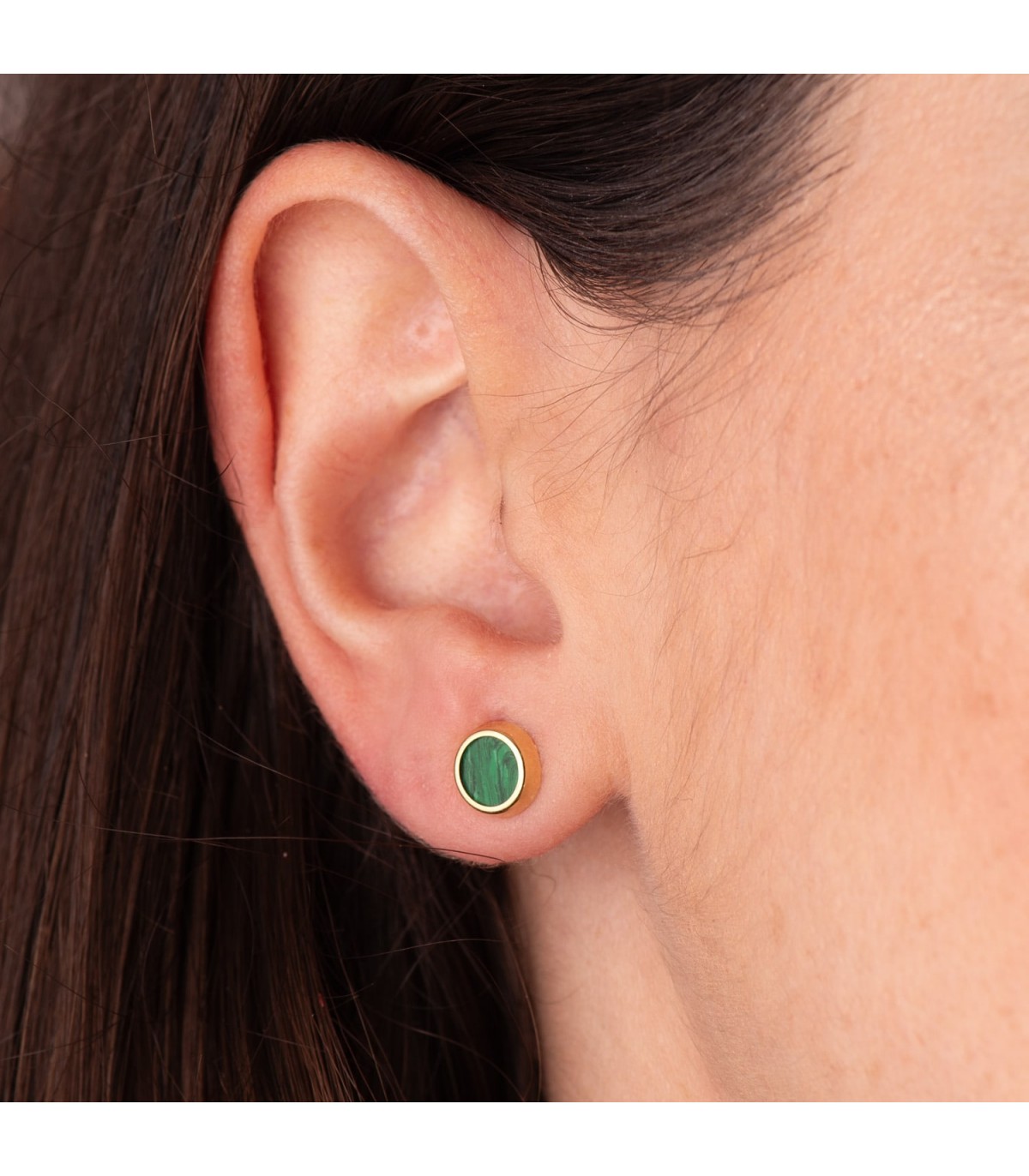 Puces d'oreilles Mystic bouton Oro 18K 7mm