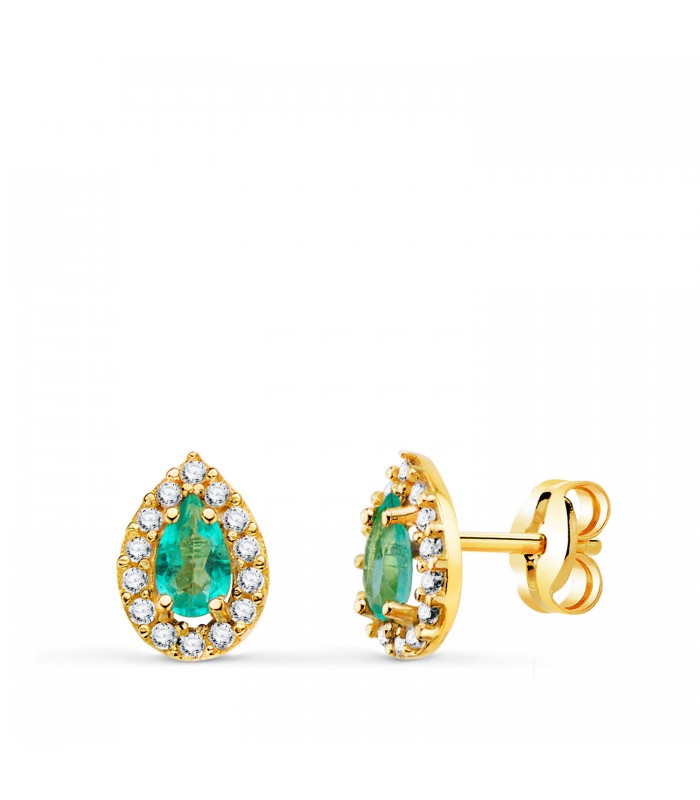 Orecchini Haya oro 18Kt Goccia topazio paraiba, gioielli per donna