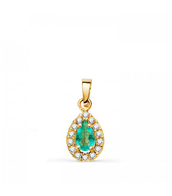 Pendentif Haya Or 18K Goutte topaze paraïba| Pendentif pour femme, idée-cadeau femme bijoux