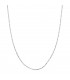 Cadena Oro Blanco 18K Forzada 1mm 50cm. Cadenas y cadenillas de mujer.