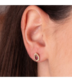 Pendientes Haya Oro 18K Gota amatista. Joyas y pendientes para mujer. Compra online.