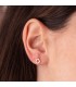Clous d'oreilles Tiana en or 18 K 6 mm Fleur