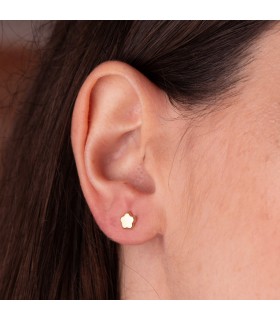 Clous d'oreilles Gina or jaune 18 carats 5,5 mm