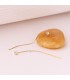 Pendientes cadena oro 18K Bristol - Pendientes largos con cadena de oro, pendientes de fiesta.