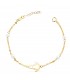 Bracelet Vierge du Rocío 18K avec perles. Bracelets pour femmes et filles.