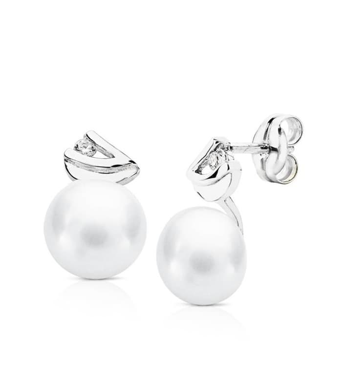 Boucles d'oreilles or blanc Kennocha 18 Carats