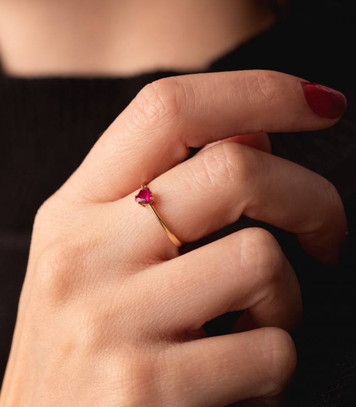 Ring Gold 18K /750er Herz 19678-OARO