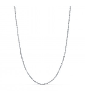 Cadena Oro Blanco 18K Diamantada 1,8mm 45cm. Cadenas y cadenillas de mujer.