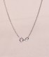 Cadena Oro Blanco 18K Forzada 1mm 45cm. Cadenas y cadenillas de mujer.