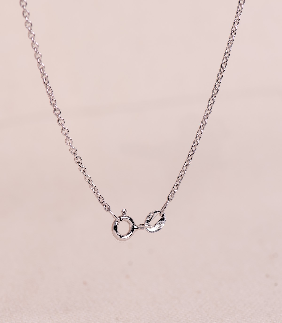 Chaîne Or Blanc 18K Forçat 1mm 50cm