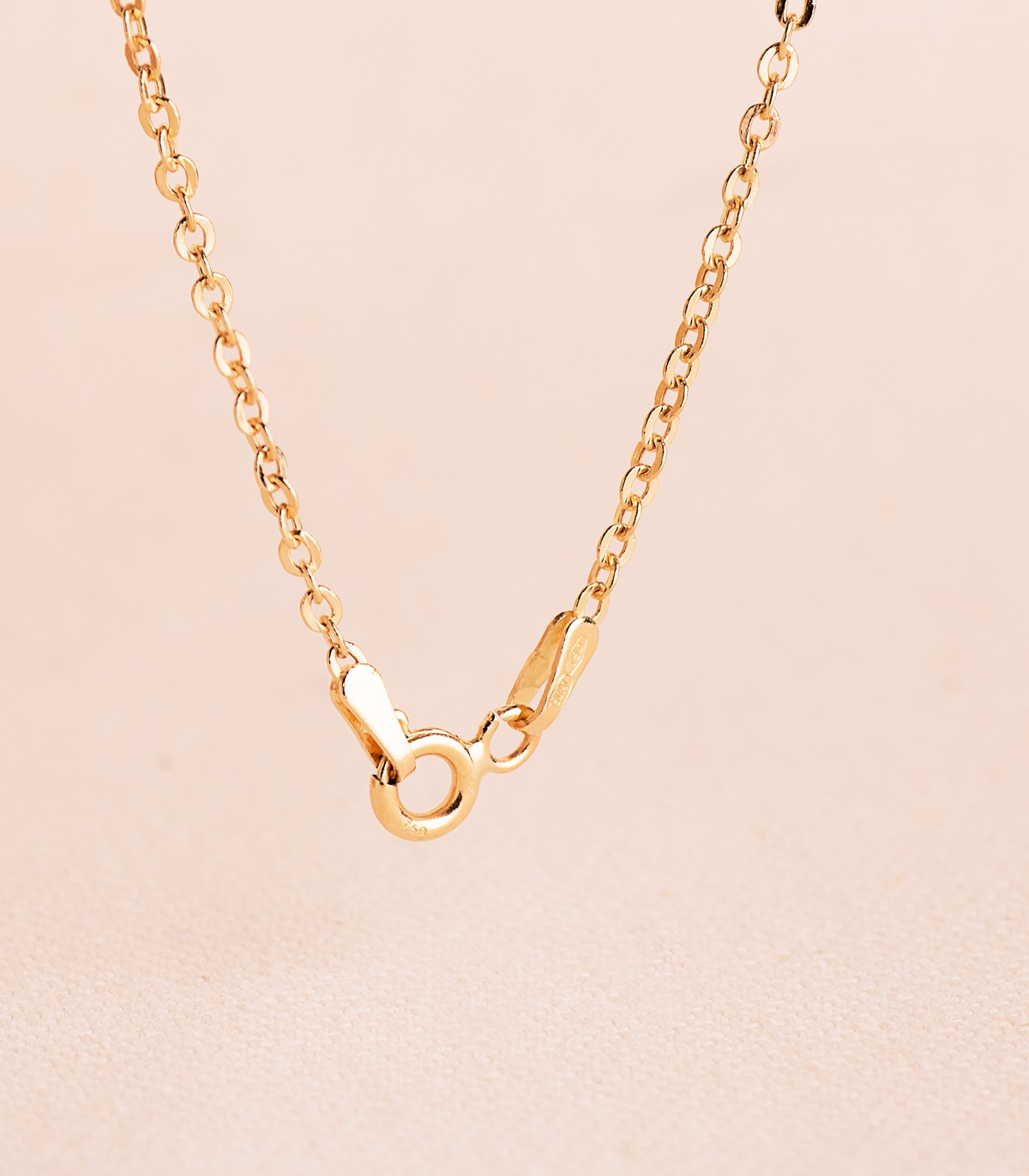 Collana catena diamantata 1,2 mm 45cm in oro giallo 750 - Collana maglia forzatina da donna, Alda gioielli.