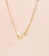 Collana catena diamantata 1,2 mm 45cm in oro giallo 750 - Collana maglia forzatina da donna, Alda gioielli.