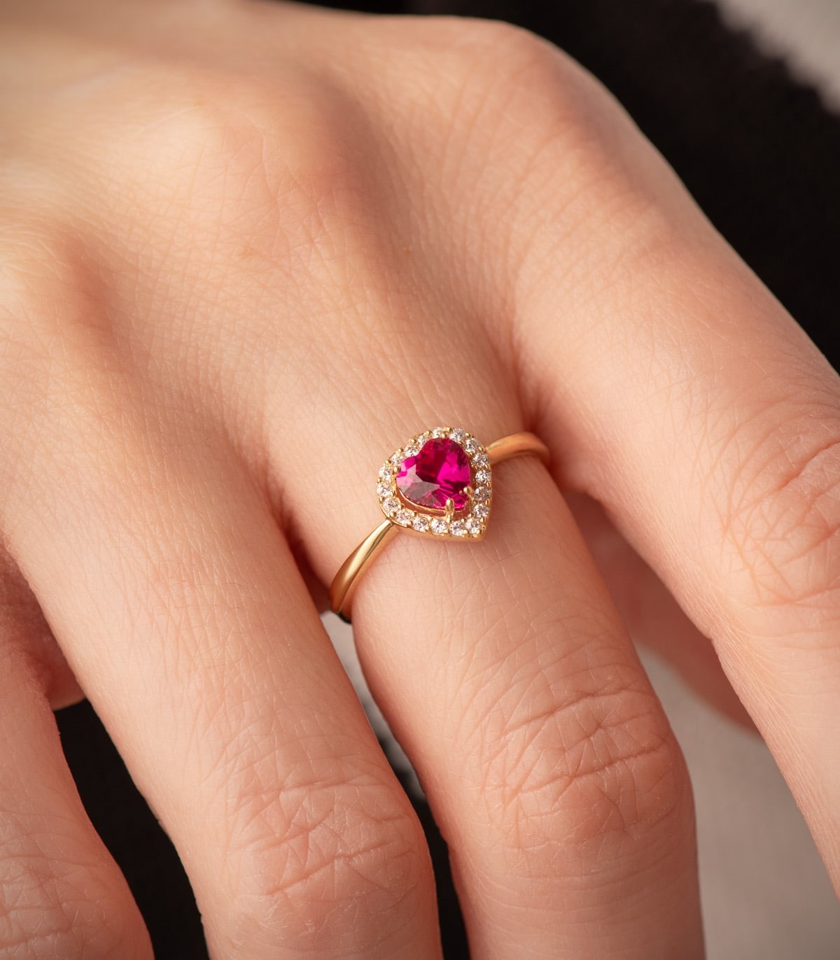 Ring Gold 18K /750er Herz 19681-OARO
