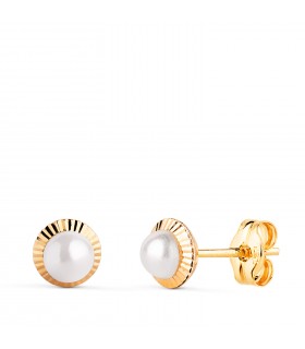 Orecchini Anabela perla 6 mm 18Kt