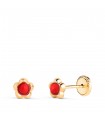 Kinder-Ohrringe 750er Gold Blume N3957-3ATC
