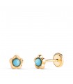 Kinder-Ohrringe 750er Gold Blume N3957-3ATT
