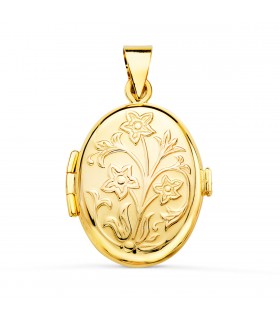 Pendentif porte photo Or Jaune 18 K Isadora