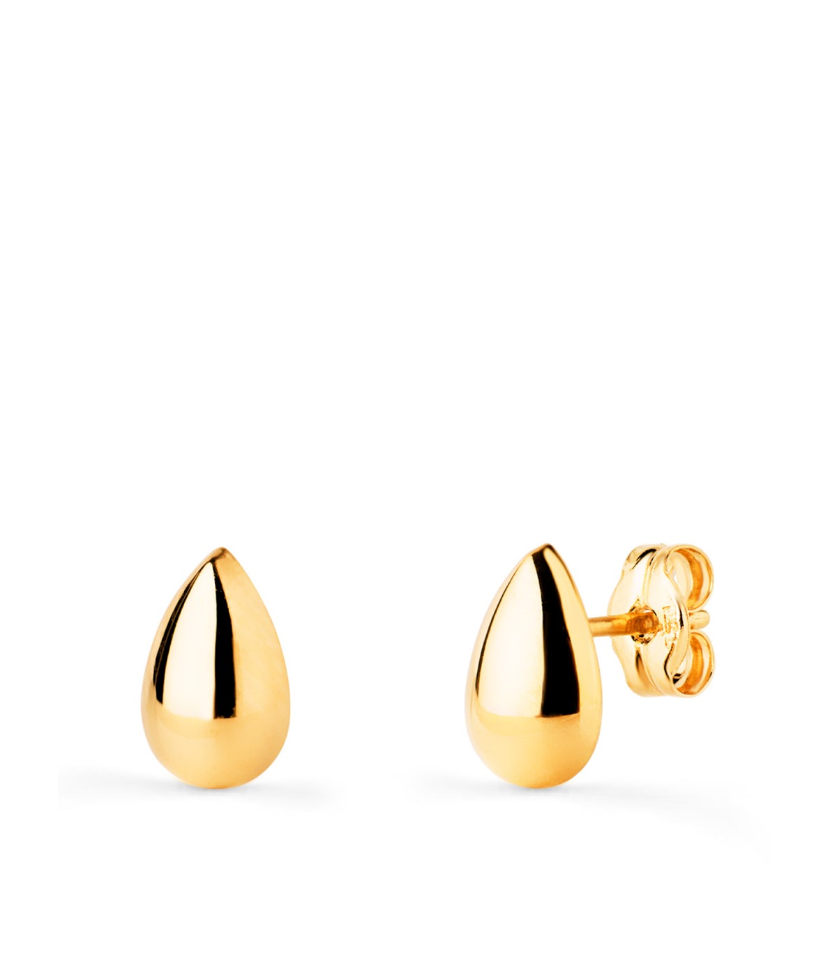 Orecchini piccoli Goccia oro 18 Kt 8 mm